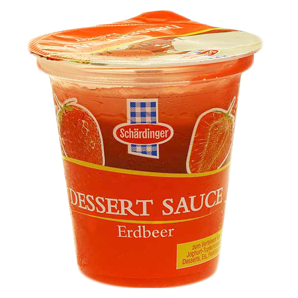 Schärdinger Dessert Sauce Erdbeer Weniger Frucht, mehr Aroma