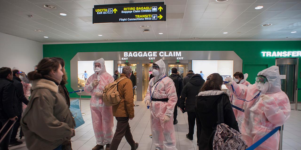 Temperaturscans an einem italienischen Flughafen