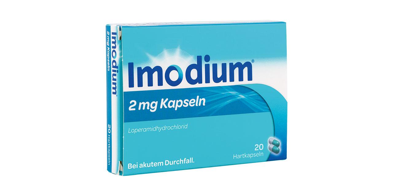 Produktfoto Verpackung Imodium 2 mg - Kapseln