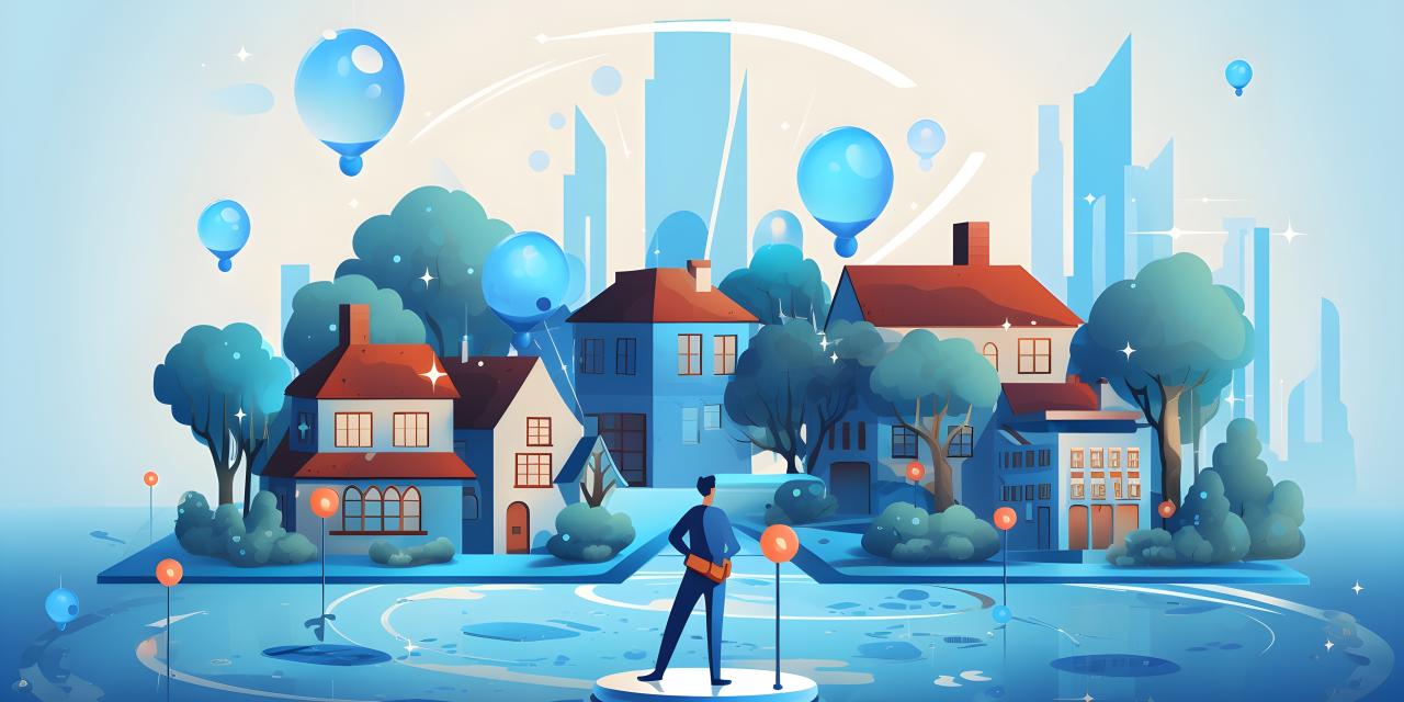 Illustration von Stadt ohne Autos
