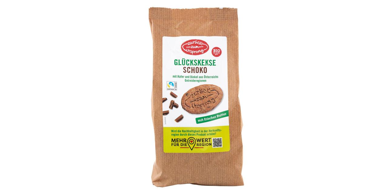Bio-Glückskekse Schoko