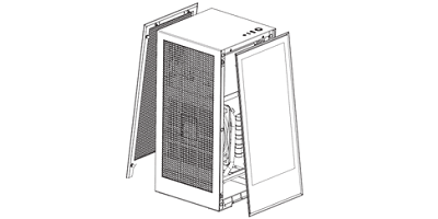 Grafik von Computergehäuse NZXT H1
