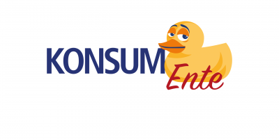 Das Logo der KONSUM-Ente.