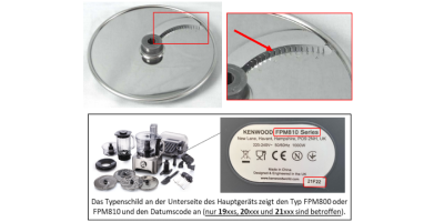 Kenwood FPM800/FPM810 und Julienne-Scheibe
