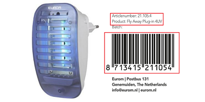 Eurom Insektenstecker Fly Away Plug-in UV4