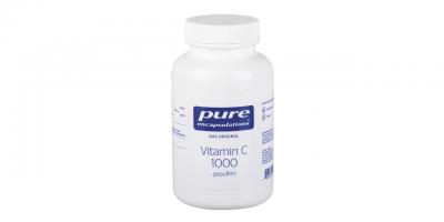Pure encapsulations Vitamin C 1000 gepuffert: weiße Dose mit blauer Aufschrift
