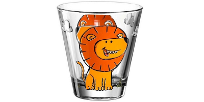 Kinder-Glasbecher „Löwe Bambini“