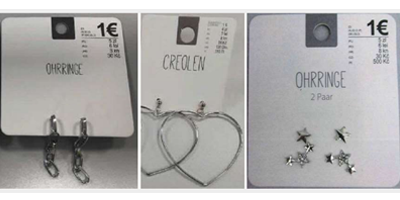 TEDi Ohrstecker und Ohrringe