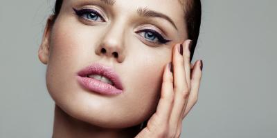 Nahaufnahme Model Gesicht Eyeliner