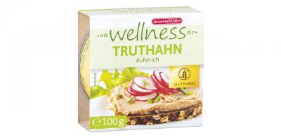 Inzersdorfer Wellness Truthahn Aufstrich: Verpackung mit Aufschrift Wellness Truthahn