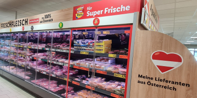 Fleischregal bei Lidl