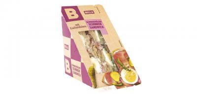 BILLA Schwarzwälder Schinken Sandwich: Verpacktes Sandwich von Billa.