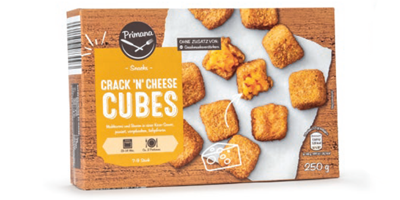 Primana Tiefkühl-Snack-Box Crack´n Cheese Cubes