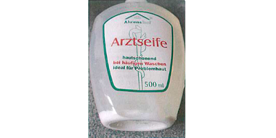 Plastikpumpflasche durchsichtig
