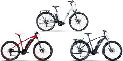 3 E-Bike-Modelle