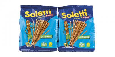 Soletti Salzstangerl alte und neue Packung mit weniger Inhalt