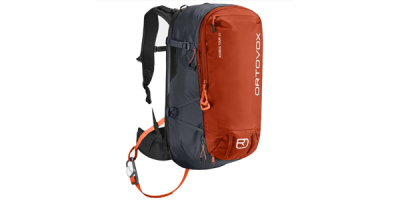 Roter Lawinenrucksack
