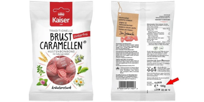 Ein kleines Sackerl mit Zuckerln - Kaiser Brust Caramellen