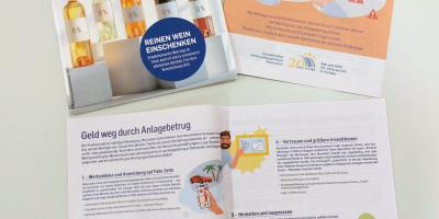 Foto der Titelseite des Konsument Magazins, daneben die Titelseite des Beihefters und darunter eine aufgeschlagene Doppelseite mit Illustrationen und Textabsätzen