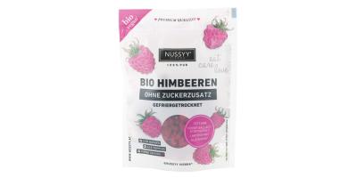 Deutlich besseres Verpackungsdesign bei den Nussyy Bio Himbeeren