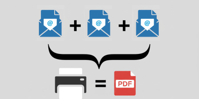 Anleitung: Emailverlauf als einzige PDF