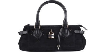 TK Maxx schwarze Echtleder-Handtasche
