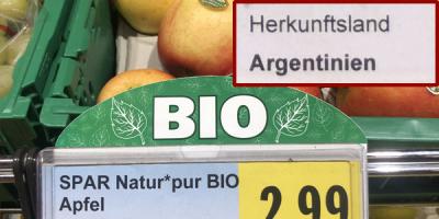 Äpfel in Obststeige