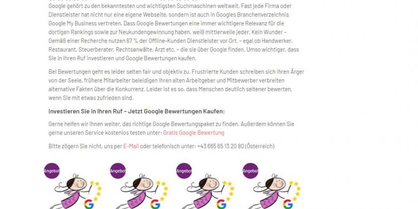 Screenshot of the site bewertungsfee.com