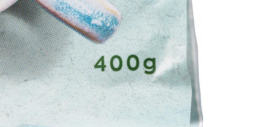 BILLA Bio Trinkkakao Pulver: Teil der Verpackung mit 400 Gramm Gewicht