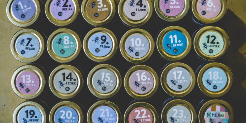 Imkern in der Stadt: alle Honigsorten in kleinen Tiegeln