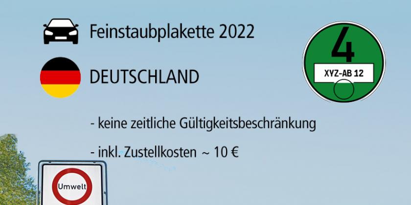 Infografik mit deutscher Umweltplakette