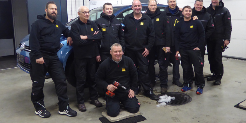 Gruppenfoto der Tester