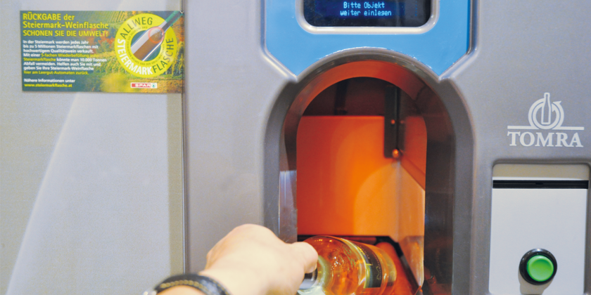 Sammlung im Rücknahmeautomat