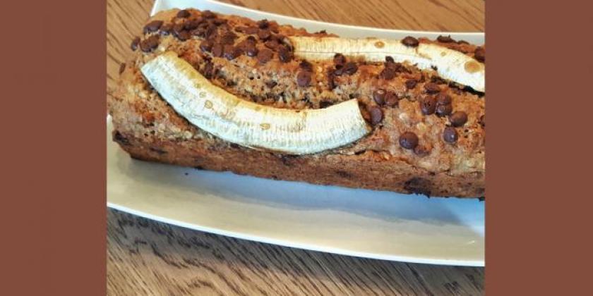 Veganes Bananenbrot mit Haferflocken