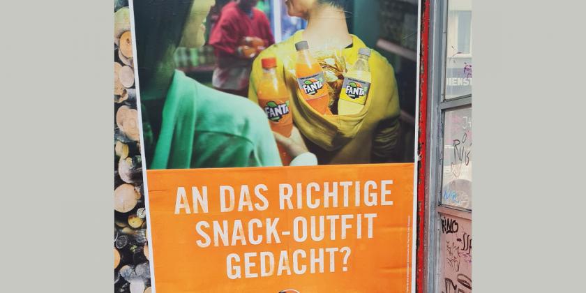 Werbeanzeige Wiener Linien Am Tabor Fanta