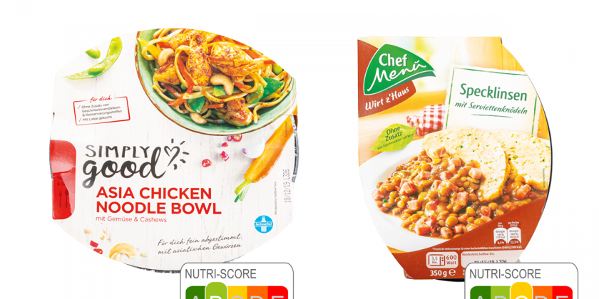 Simply Good Asia Chicken Noodle Bowl und Chef Menü Specklinsen mit Serviettenknödel