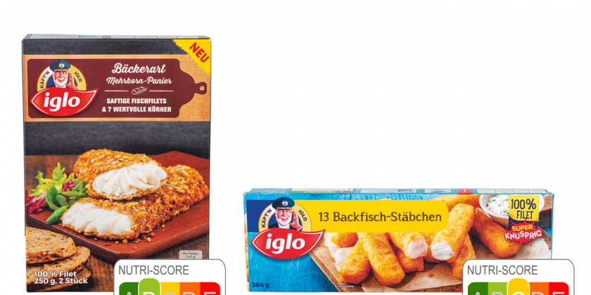 Iglo Bäckerart Mehrkorn-Panier und Iglo Backfischstäbchen
