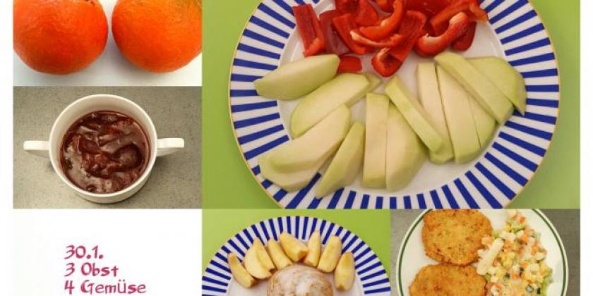 Mehrere gesunde Gerichte, die von der Autorin am 30.01.2017 zubereitet wurden.