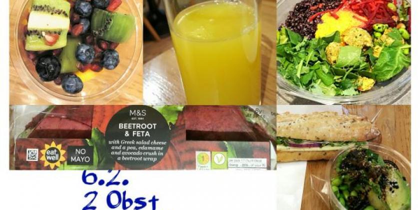 Das hat Birgit Beck in Woche 6 Tag 2 bei der 5-am Tag-Challenge gegessen.