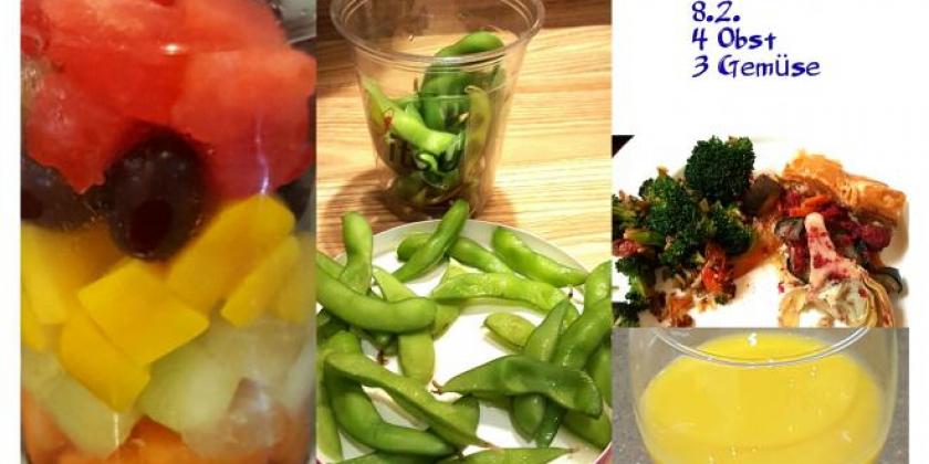 Das hat Birgit Beck in Woche 6 Tag 4 bei der 5-am Tag-Challenge gegessen.