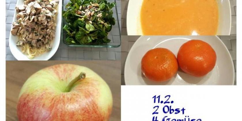 Das hat Birgit Beck in Woche 6 Tag 7 bei der 5-am Tag-Challenge gegessen.