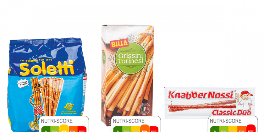 Soletti Salzstangerl, Billa Grissini Torisnesi und Knabber Nossi Classic Duo