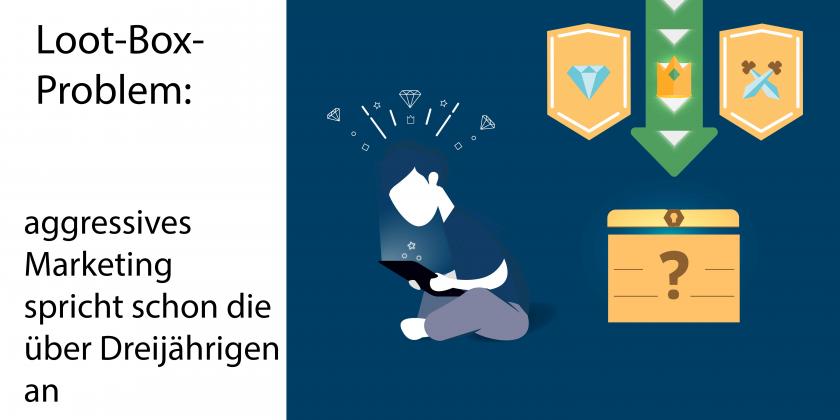 Kindergartenkind schaut in ein Tablet - das Marketing spricht schon kleine Kinder an