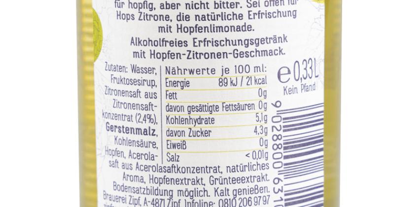 Zipfer Hops Zitrone: