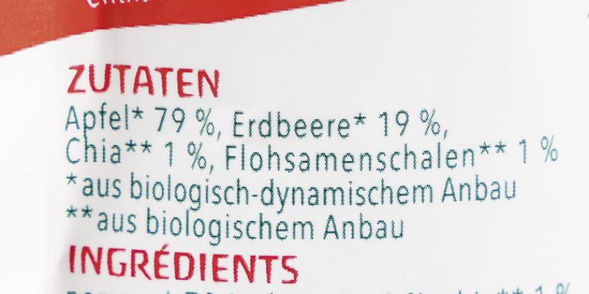 Mogli-Erdbeerstreifen: Zutatenliste