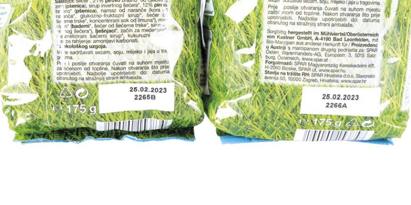 Spar Natur pur Bio-Lebkuchen Dinkel und Marzipan Rückseiten