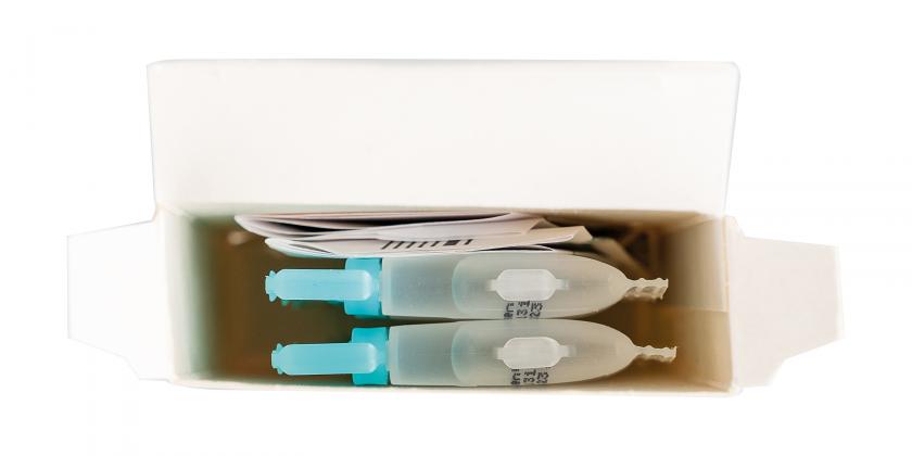 Deoppelherz geöffnete Packung