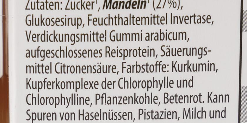 Hofer Glücksbringer aus Marzipan: Zutatenliste