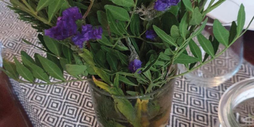 Durch Dumpstern geretteter Blumenstrauss