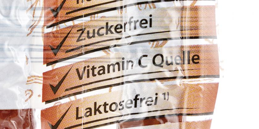 Snack Stixx Classic Dauerwurststicks: auf der Verpackung steht groß Vitamin C Quelle
